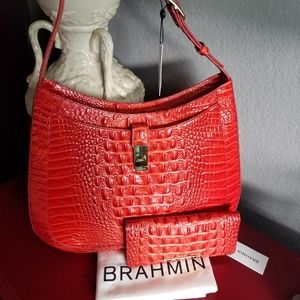 Brahmin Johanna & Ady Wallet Set in Heat Melbourne NWT